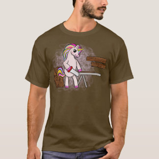 T-shirt Travail du bois de licorne