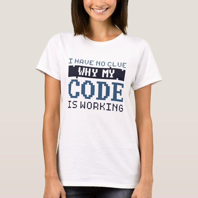 T-shirt Travail du code (Devant)