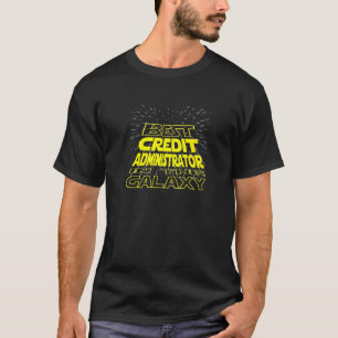 T-shirt Travail du Cool Galaxy de l'administrateur de créd