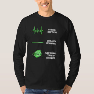 T-shirt Travail du gestionnaire de pays