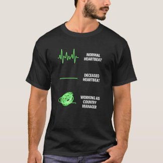 T-shirt Travail du gestionnaire de pays