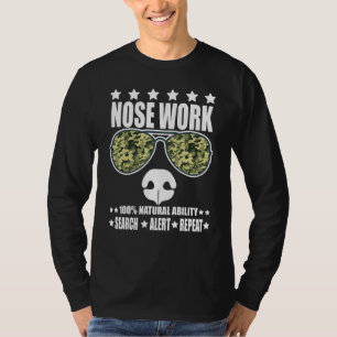 T-shirt Travail du nez Entraînement du sport de chien Odeu