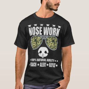 T-shirt Travail du nez Entraînement du sport de chien Odeu