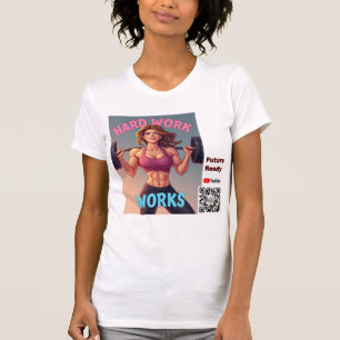 T-shirt Travail dur - Version féminine