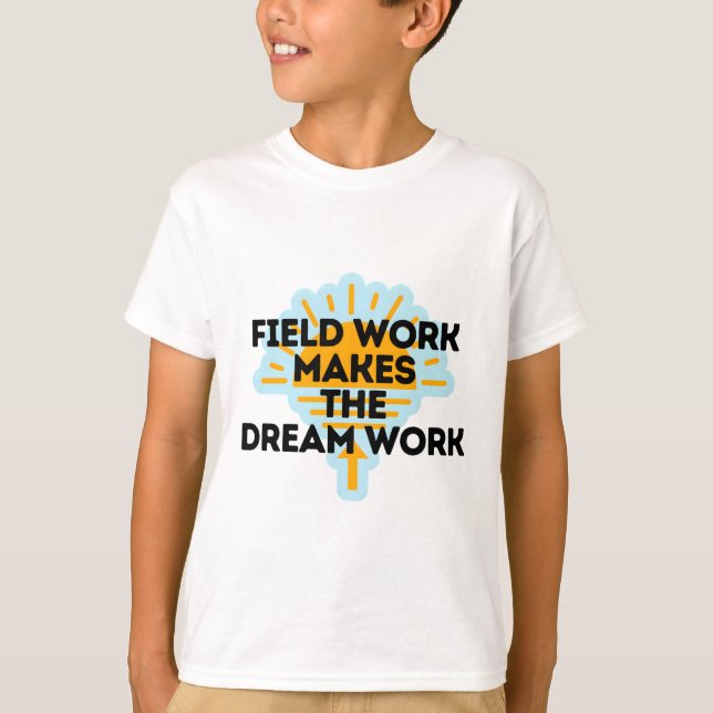 T-shirt travail sur le terrain de biologiste (Devant)