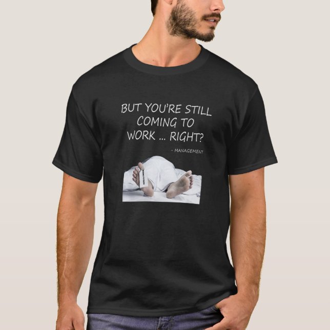 T-shirt Travaillé à Death Office Travailleur Employé HR Fu (Devant)