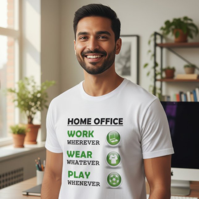 T-shirt Travailler à domicile Funny (Créateur téléchargé)
