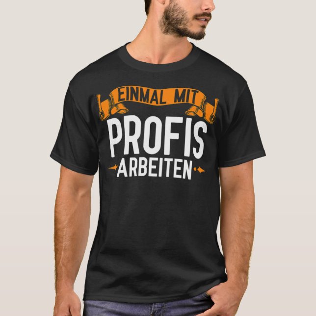 T-shirt Travailler avec Eperts Un camion d'anniversaire ga (Devant)