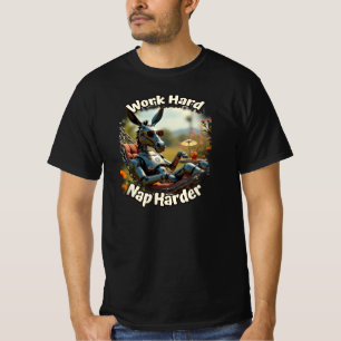 T-shirt Travailler dur pour la nuit