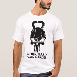 T-shirt Travailler Dur Train Harder Gym