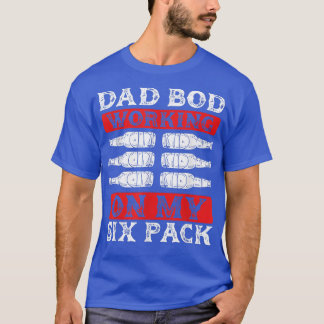 T-shirt Travailler Mon Papa Bod Drôle Fête des pères Bière