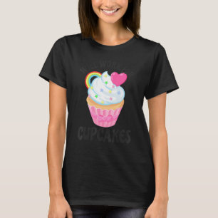 T-shirt Travaillera pour Cupcakes Retro