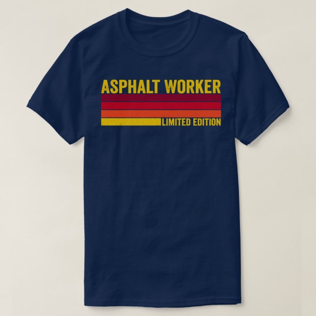 T-shirt Travailleur d'asphalte (Design devant)