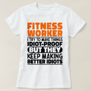 T-shirt Travailleur De Fitness J'Essaie De Rendre Les Chos