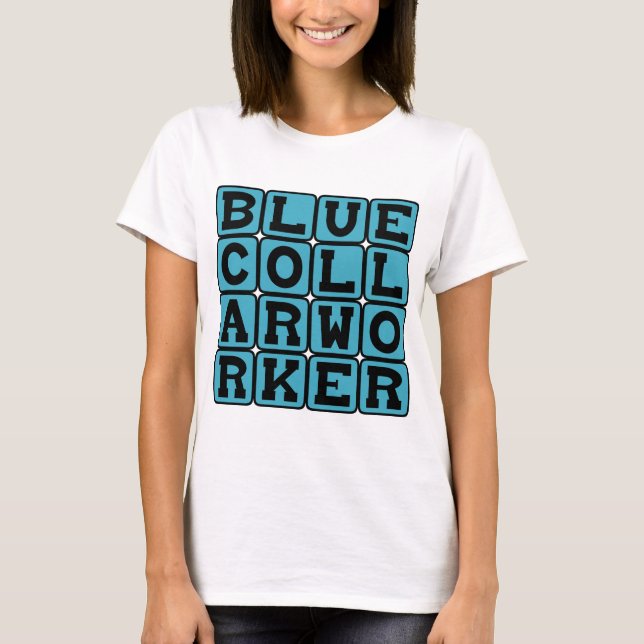 T-shirt Travailleur de la base, sel de la terre (Devant)