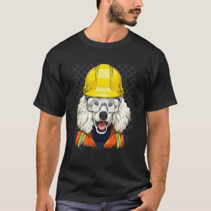 T-shirt Travailleur de la construction Caniche Ouvrier Ani