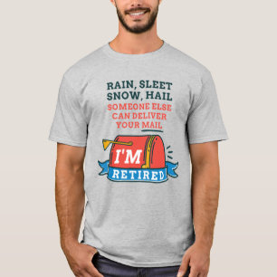 T-shirt Travailleur de poste retraité Mailman Retraite