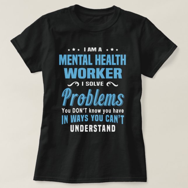 T-shirt Travailleur en santé mentale (Design devant)