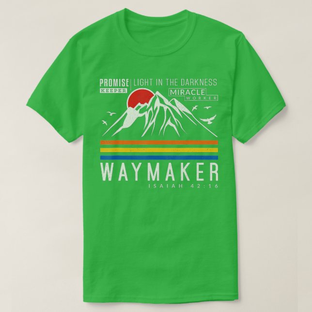 T-shirt Travailleur Miracle du gardien de promesses de way (Design devant)