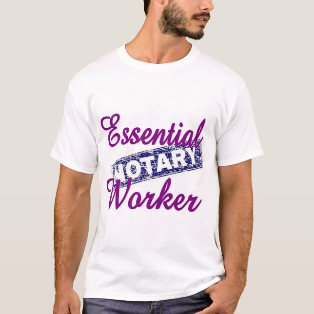 T-shirt Travailleur Notaire Essentiel (Devant)