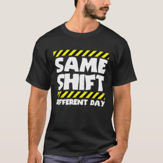 T-shirt Travailleur Sarcastique Factory Même Changer de jo