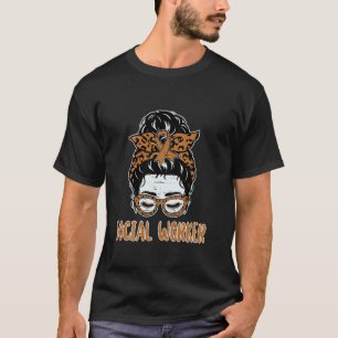 T-shirt Travailleur Social Chignon En Désordre Cas Travail