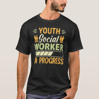 T-shirt Travailleur social de la jeunesse en cours travai