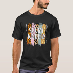 T-shirt Travailleur social Drôle Travail social Collègue H