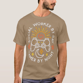 T-shirt Travailleur social Par Jeu de Jour Par Nuit pour T