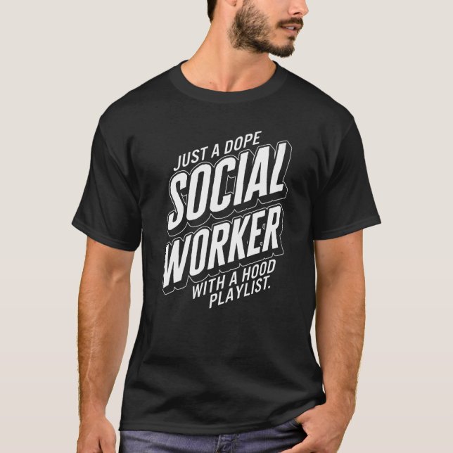 T-shirt Travailleur social Un travailleur de la santé pour (Devant)