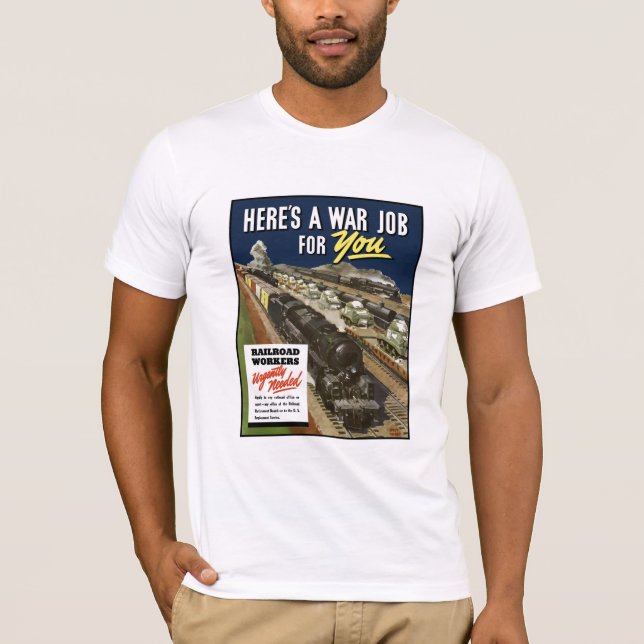 T-shirt Travailleurs de chemin de fer eus un besoin urgent (Devant)