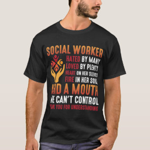 T-shirt Travailleuse sociale Éducatrice Travailleuse soci