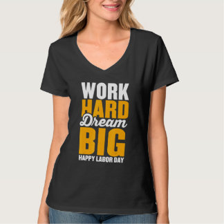 T-shirt Travaillez dur, rêvez grand pour les hommes et les