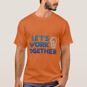 T-shirt Travaillons ensemble Texas orange man