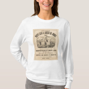 T-shirt Travaux atlantiques d'avance blanche et d'huile de