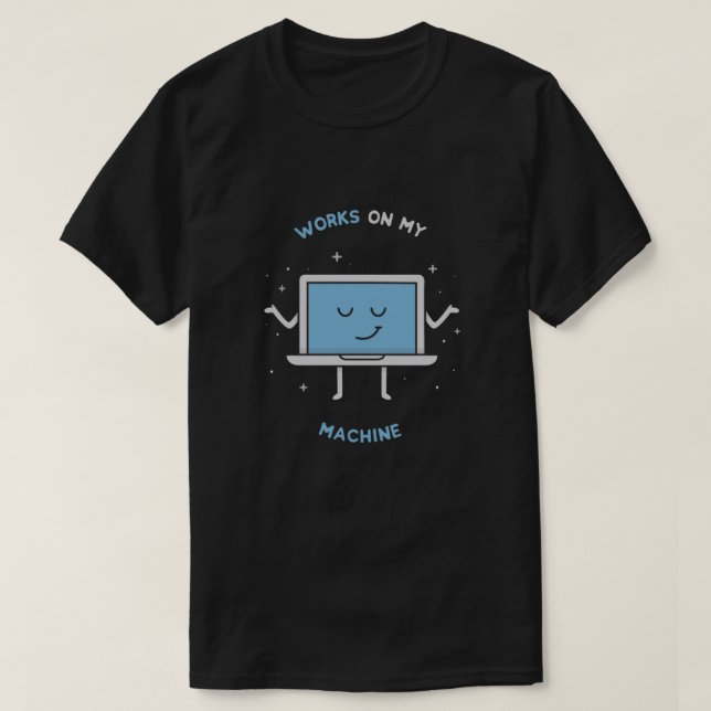 T-shirt Travaux sur ma machine - Programmation Tri-mixage (Design devant)