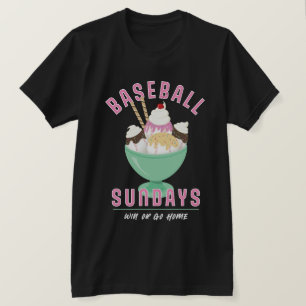 T-shirt Travel Baseball les dimanches crème glacée