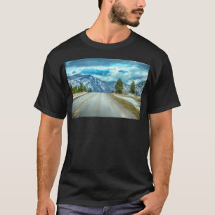 T-shirt Traverser La Montagne Manche De Baseball