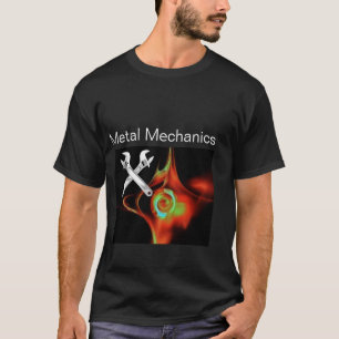 T-SHIRT TRAVERSER LES ÉPAISSES MÉCANIQUE MÉTALLIQUE, PLUMB