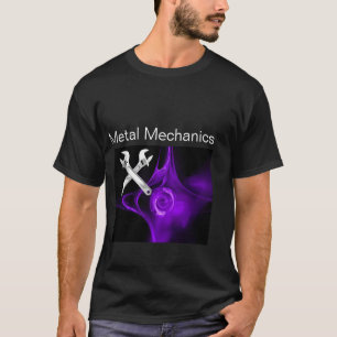 T-SHIRT TRAVERSER LES ÉPAISSES MÉCANIQUE MÉTALLIQUE, PLUMB