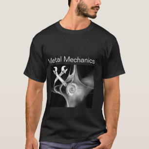T-SHIRT TRAVERSER LES ÉPAISSES MÉCANIQUE MÉTALLIQUE, PLUMB