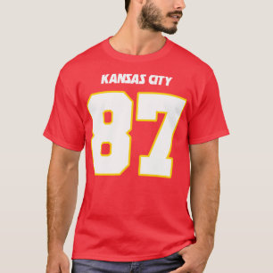 T-shirt Travis Kelce Jersey FrontBack