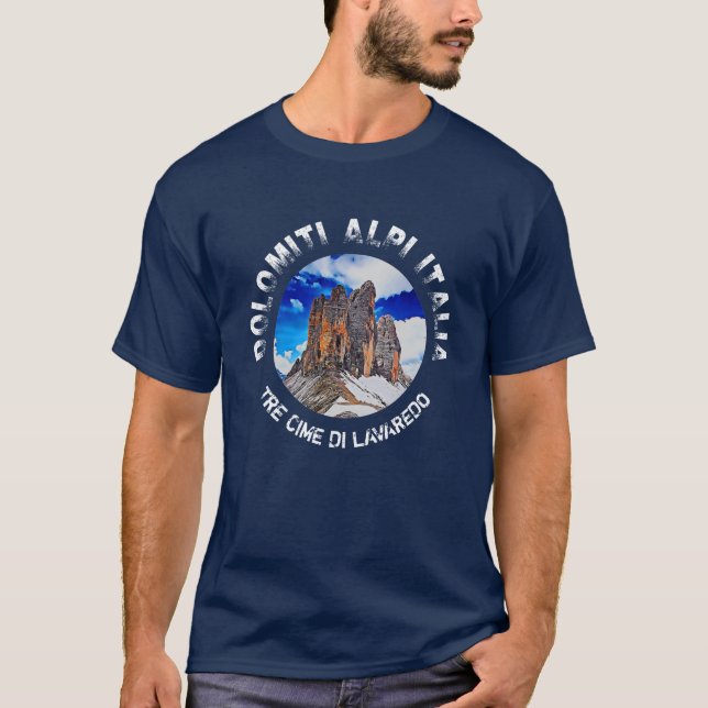 T-shirt Tre Cime di Lavaredo. Dolomiti. Italia. (Devant)