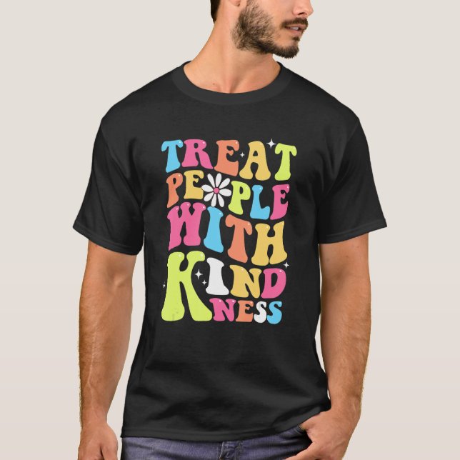 T-shirt Treat People With Kindness Retro TPWK Inspirationa (Devant)