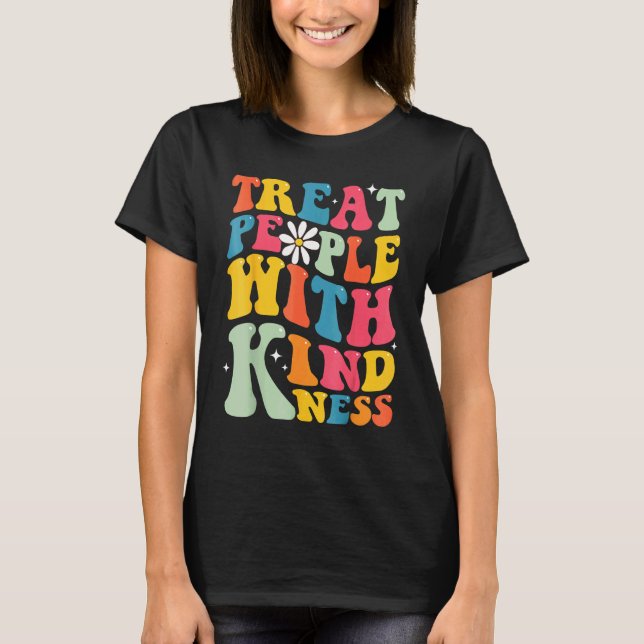 T-shirt Treat People With Kindness Retro TPWK Inspirationa (Devant)