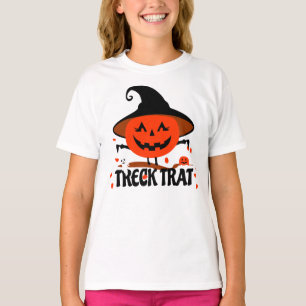T-shirt Treck Trat Citrouille Sourire