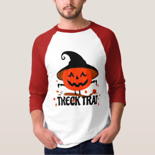 T-shirt Treck Trat Citrouille Sourire