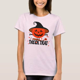 T-shirt Treck Trat Citrouille Sourire