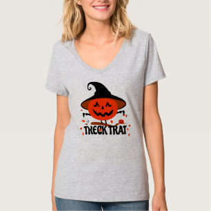 T-shirt Treck Trat Citrouille Sourire