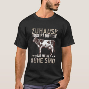 T-shirt Trecker Biobauer Maison Est Où Mes Vaches Sont